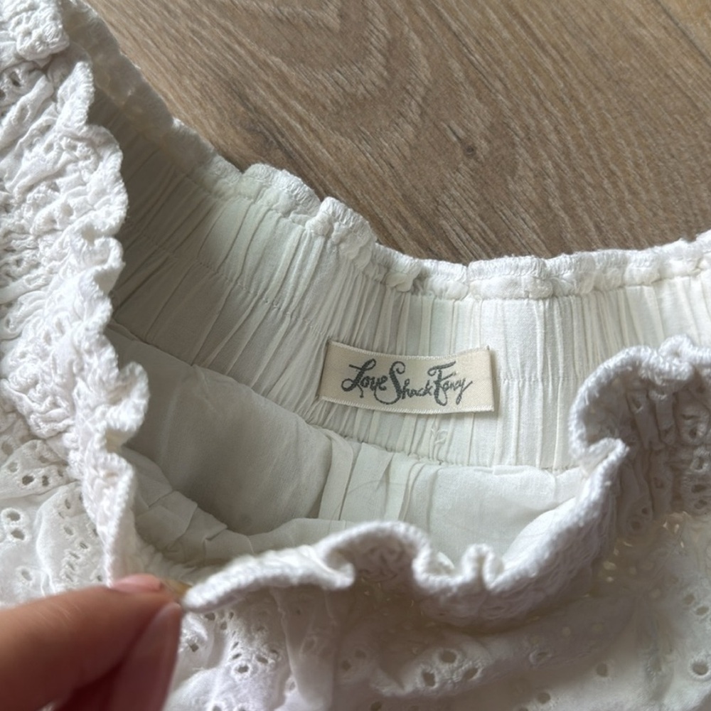 LOVESHACKFANCY RUFFLE MINI SKIRT - Picture 4 of 4